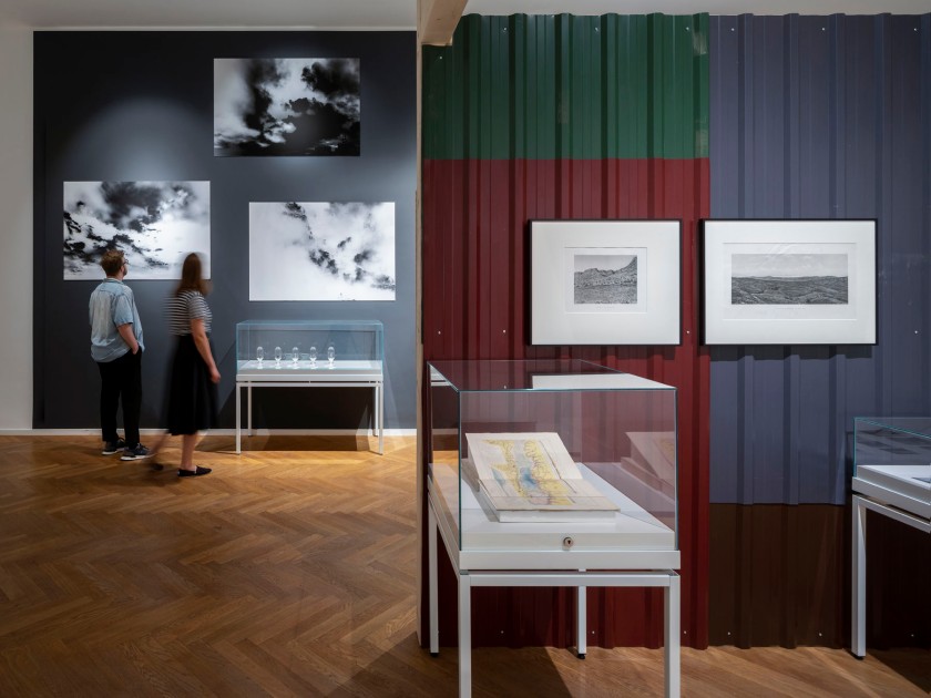 Installation view of the exhibition 'Mining Photography. The Ecological Footprint of Image Production' at the Museum für Kunst und Gewerbe Hamburg