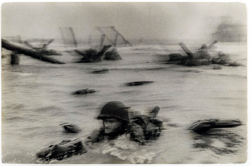 Robert Capa (American born in Hungary, 1913-1954) 'Normandy Invasion on D‑Day, Soldier Advancing through Surf' 1944