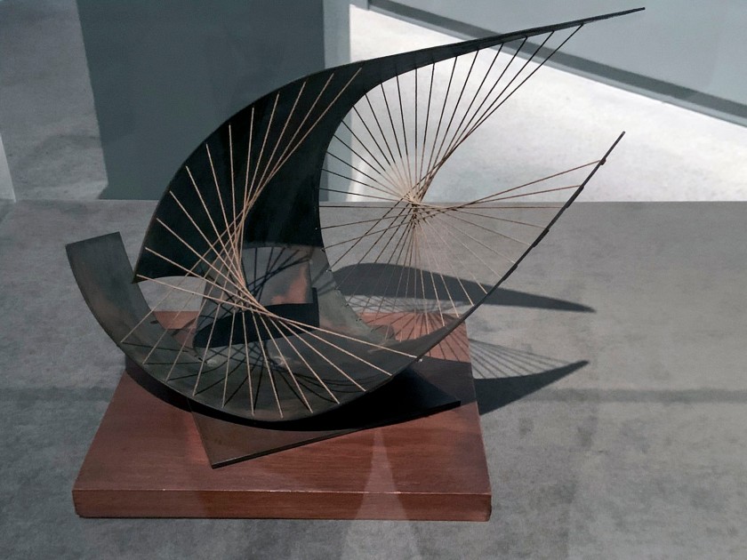 Barbara Hepworth (British, 1903-1975) 'Stringed Figure (Curlew) (Maquette)' 1956 (installation view)