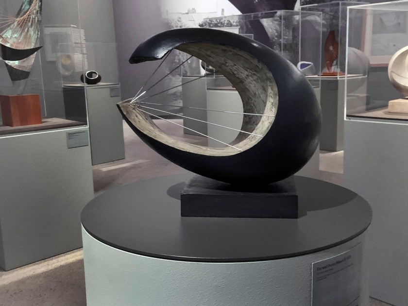 Barbara Hepworth (British, 1903-1975) 'Curved Form (Wave II)' 1959 (installation view)