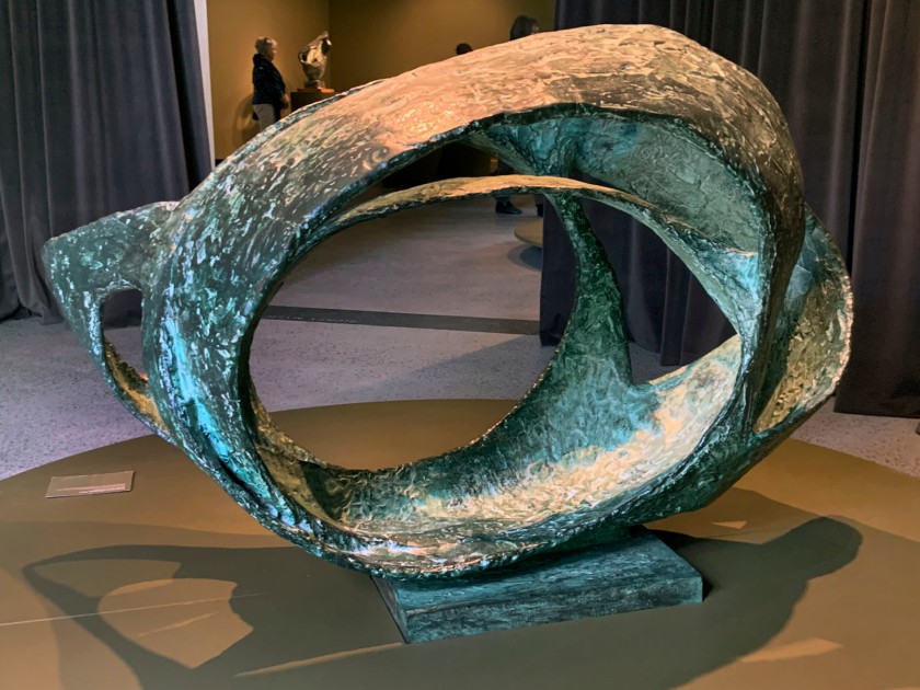 Barbara Hepworth (British, 1903-1975) 'Oval form (Trezion)' 1964 (installation view)