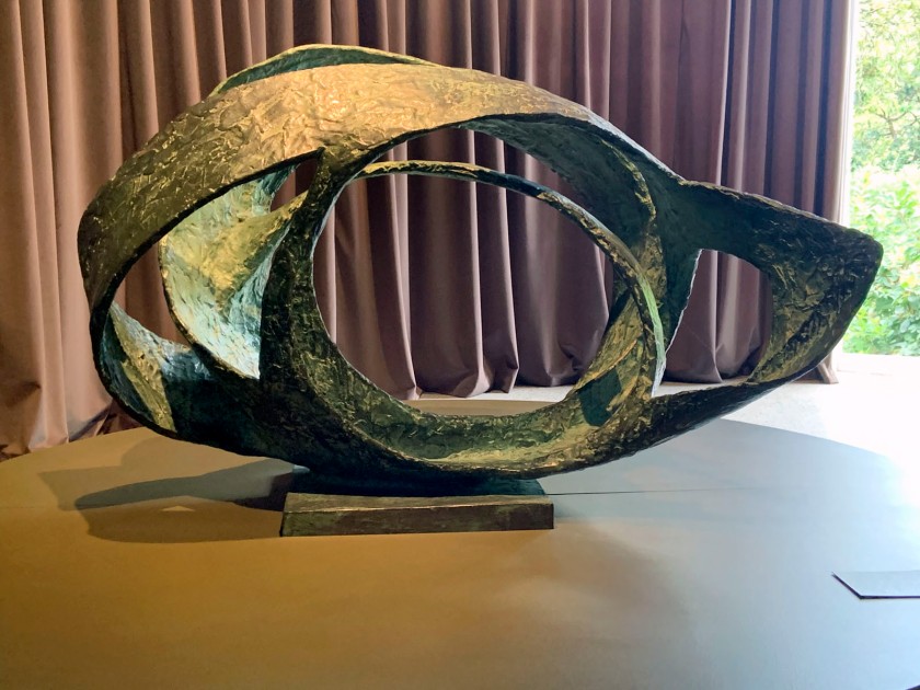 Barbara Hepworth (British, 1903-1975) 'Oval form (Trezion)' 1964 (installation view)