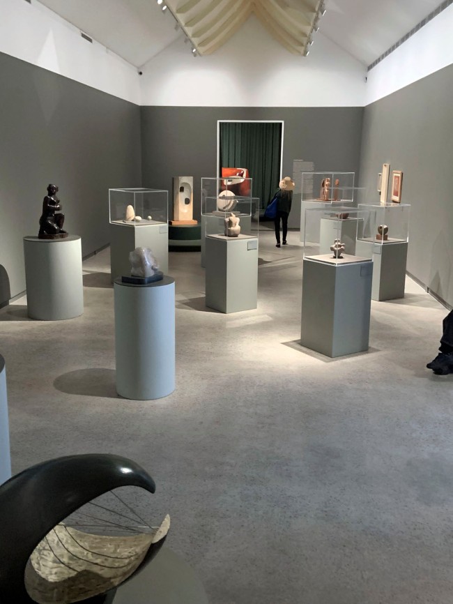 Installation view of the exhibition 'Barbara Hepworth: In Equilibrium' at the Heide Museum of Modern Art, Melbourne