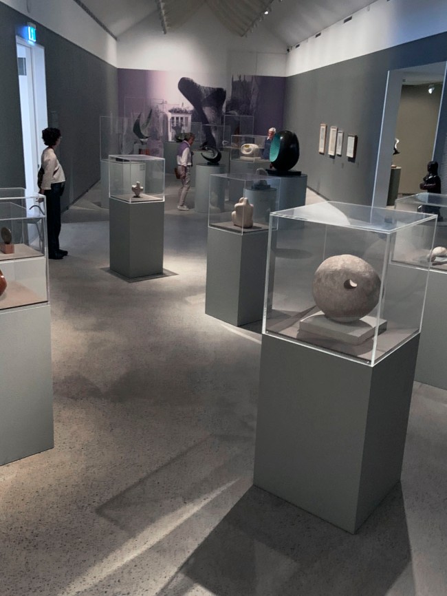 Installation view of the exhibition 'Barbara Hepworth: In Equilibrium' at the Heide Museum of Modern Art, Melbourne