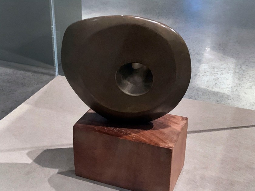 Barbara Hepworth (British, 1903-1975) 'Pierced Round Form' 1959-1960 (installation view)