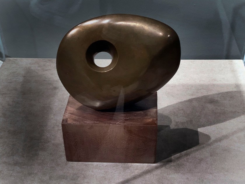 Barbara Hepworth (British, 1903-1975) 'Pierced Round Form' 1959-1960 (installation view)