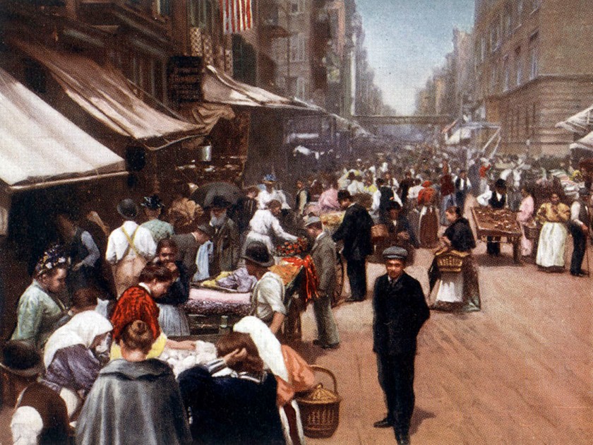'Hester Street, Lower East Side' c. 1900