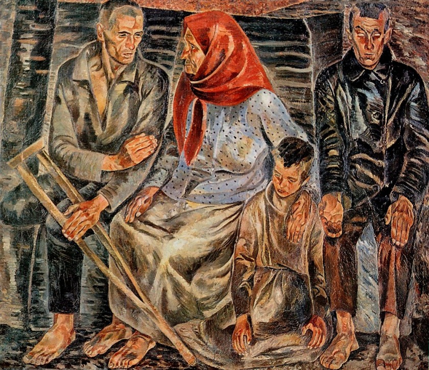 Anatol Petrytskyi (Ukrainian, 1895-1964) 'Disabled' 1924