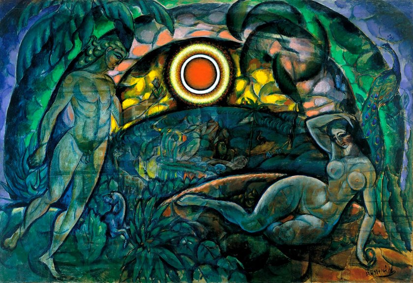 Wladimir Baranoff-Rossiné (Ukrainian, 1888-1944) 'Adam and Eve' 1912