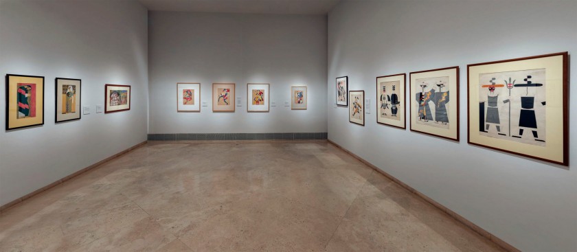 Installation view of the exhibition 'In the Eye of the Storm: Modernism in Ukraine, 1900-1930s' at the Thyssen-Bornemisza Museum, Madrid