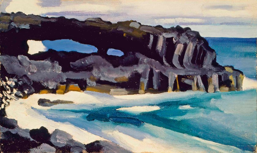 Georgia O'Keeffe (American, 1887-1986) 'Black Lava Bridge, Hana Coast No. 2' 1939