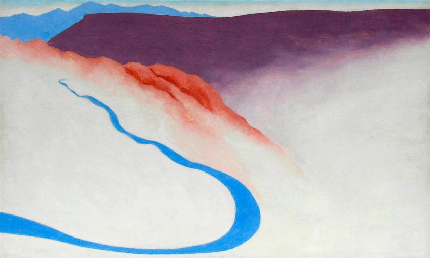 Georgia O'Keeffe (American, 1887-1986) 'Road Past the View' 1964