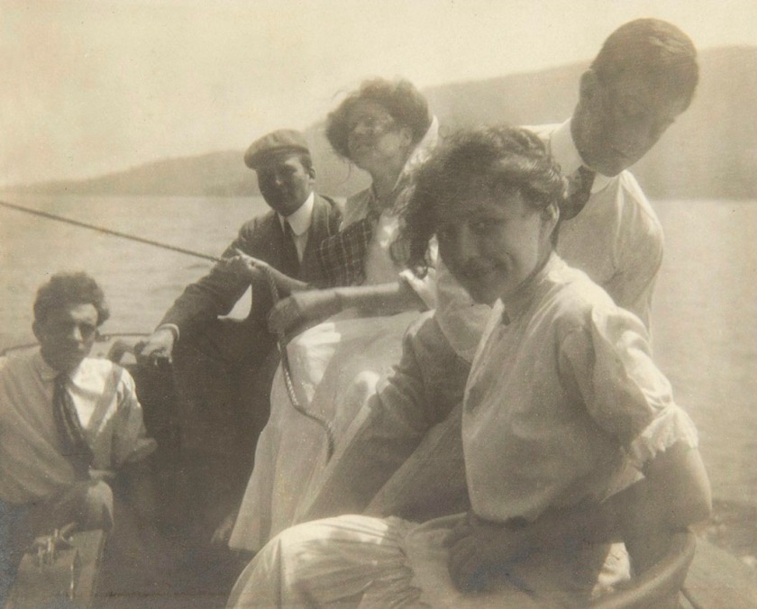 Unknown Photographer. 'Georgia O'Keeffe and Friends in a Boat' 1908