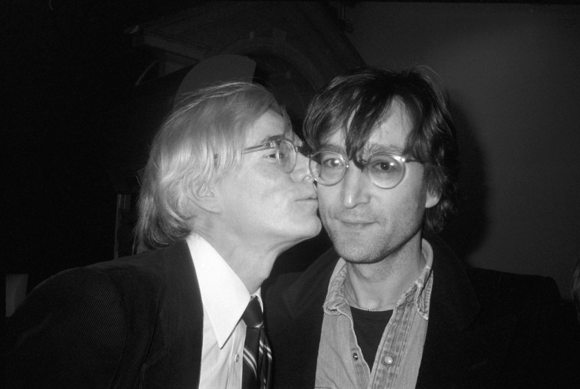 Christopher Makos (American, b. 1948) 'Andy Warhol Kissing John Lennon' 1978