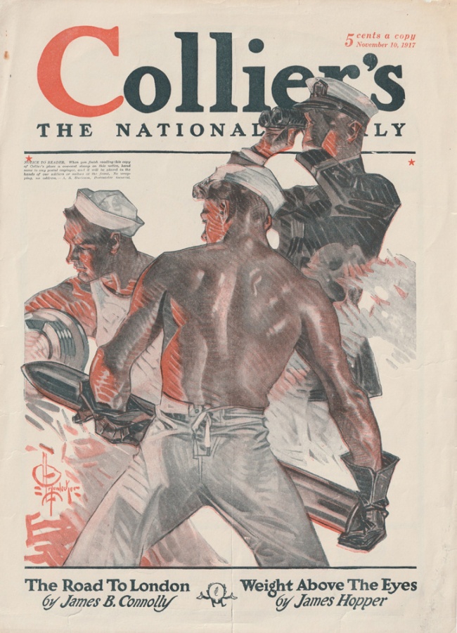 J.C. Leyendecker (American, 1874-1951) 'Cover of Collier's' November 10, 1917