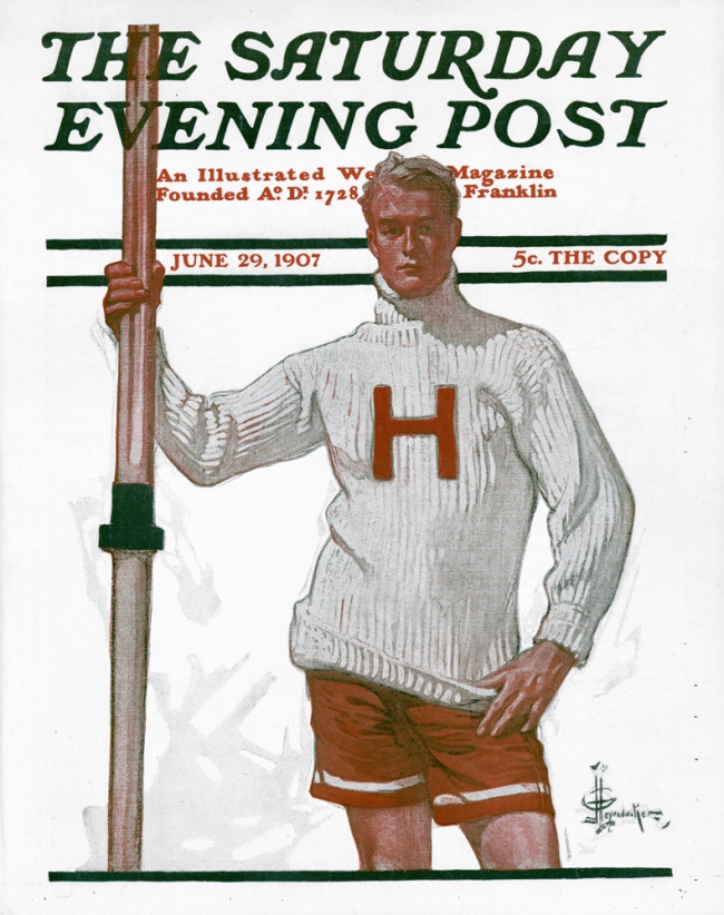 J.C. Leyendecker (American, 1874-1951) 'Cover of Saturday Evening Post' June 29, 1907