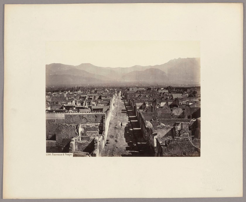 Giorgio Sommer (Italian born Germany, 1834-1914) 'Pompeii: Panoramic View' c. 1860-1870