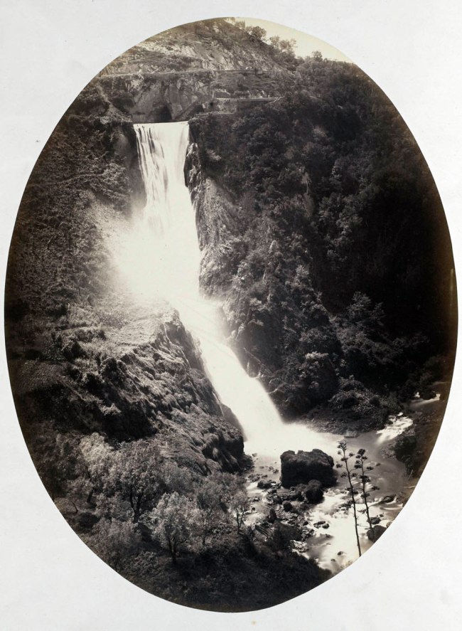 Robert Macpherson (Scottish lived Italy, 1814-1872) 'Tivoli: Waterfall' c. 1860-1865
