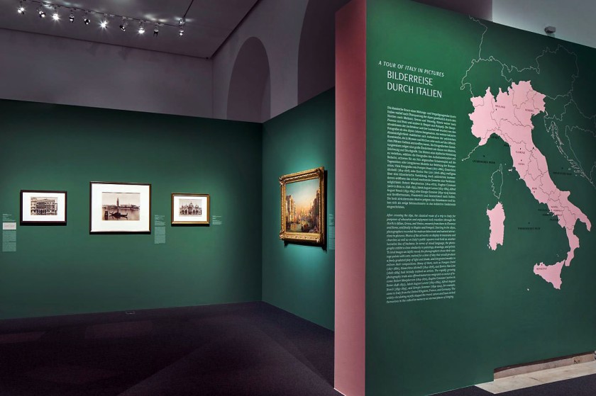 Installation view of the exhibition 'Images of Italy: Places of Longing in Early Photography' at the Städel Museum, Frankfurt