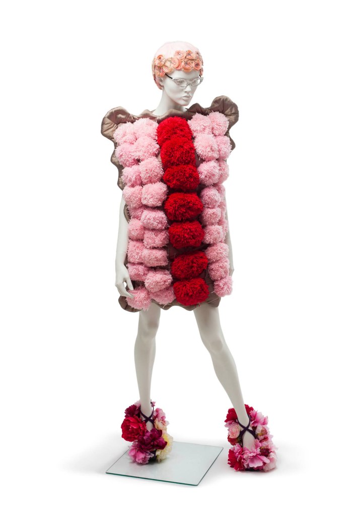 Luke Sales and Anna Plunkett of Romance Was Born (designer and maker, Sydney, New South Wales, Australia) 'Outfit, 'Iced Vo Vo', comprising of dress and shoes (pair), womens, Doilies and Pearls, Oysters and Shells collection, spring-summer 2009/2010' 2009