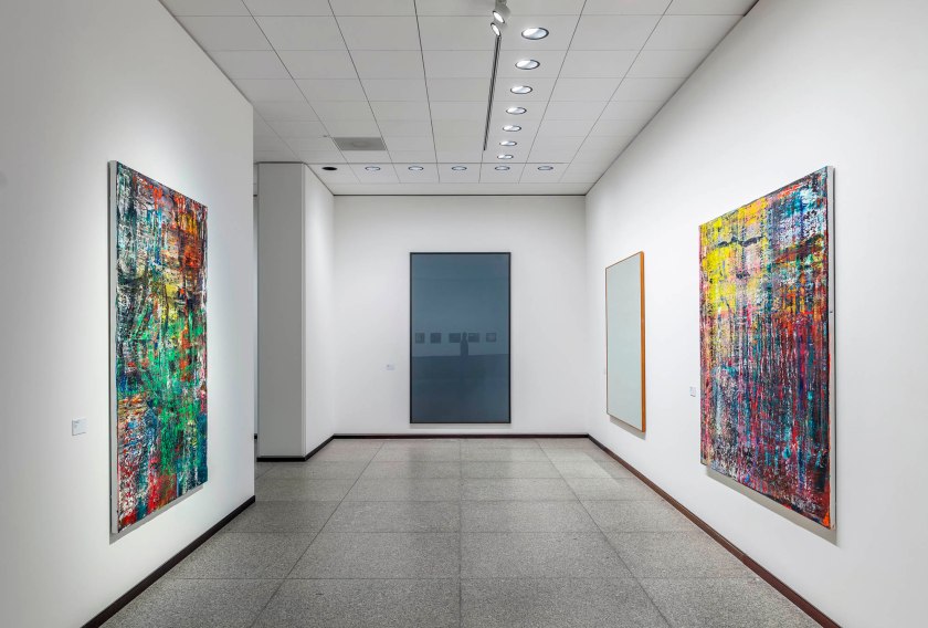Installation view of the exhibition 'Gerhard Richter. 100 Works for Berlin', State Museums in Berlin, Neue Nationalgalerie, April 1, 2023 to 2026