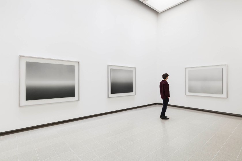Installation view of Hiroshi Sugimoto, 'Seascapes' series