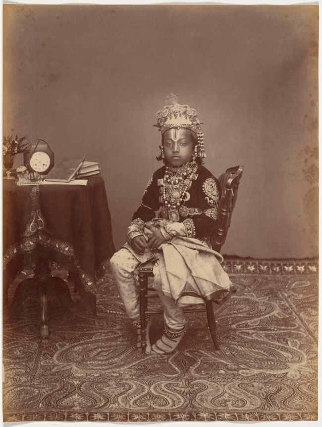 Raja Deen Dayal (Indian, 1844-1905) 'His Highness the Maharaja of Rewa' 1886