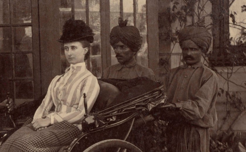 Raja Deen Dayal (Indian, 1844-1905) 'Miss Lyall, Simla' 1887 (detail)