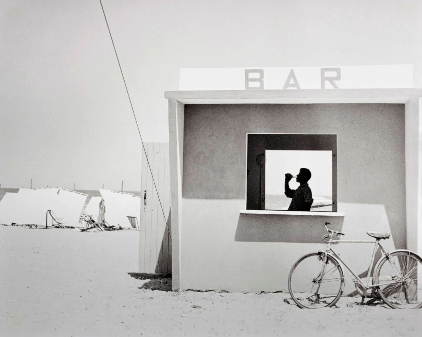 Piergiorgio Branzi (Italian, 1928-2022) 'Bar sur la plage, Adriatique' (Beach bar, Adriatic) 1957