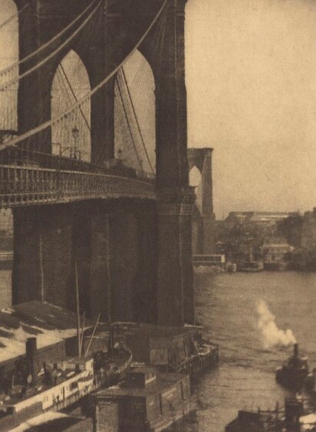 Alvin Langdon Coburn (British born United States, 1882-1966) 'Brooklyn Bridge' c. 1910