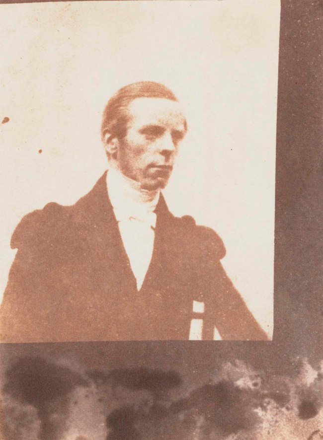 William Henry Fox Talbot (English, 1800-1877) 'No title (Portrait of a man)' c. 1844