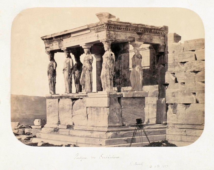 Gabriel de Rumine (European, 1841-1871) 'No title (Caryatid porch of Erechtheum, Acropolis, Athens)' 1859