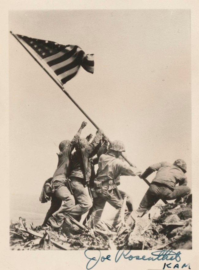 Joe Rosenthal (1911-2006) 'Raising the Flag on Iwo Jima' 1945; printed (c. 1948)