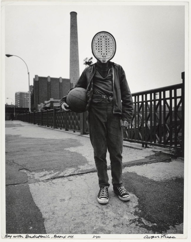 Arthur Tress (American, b. 1940) 'Boy with Basketball, Bronx, New York' 1970