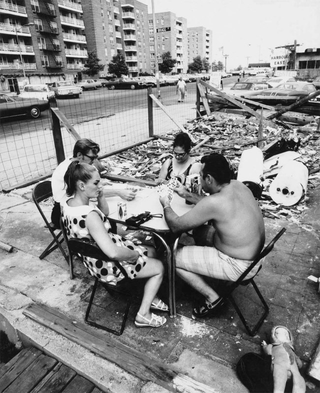 Arthur Tress (American, b. 1940) 'Friends Playing Cards, Sheepshead Bay, Brooklyn, New York' 1970