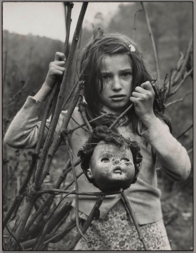 Arthur Tress (American, b. 1940) 'Girl with Doll's Head, Capels, West Virginia' 1968