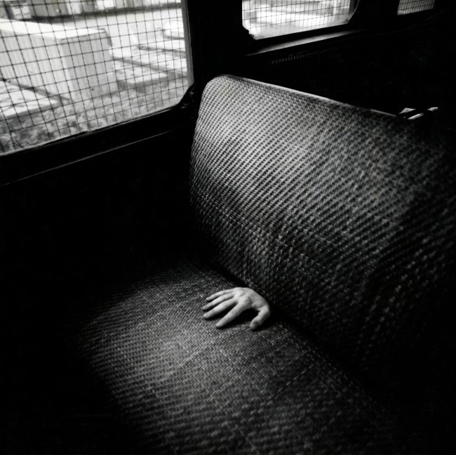 Arthur Tress (American, b. 1940) 'Hand on Train, Staten Island, New York' 1972