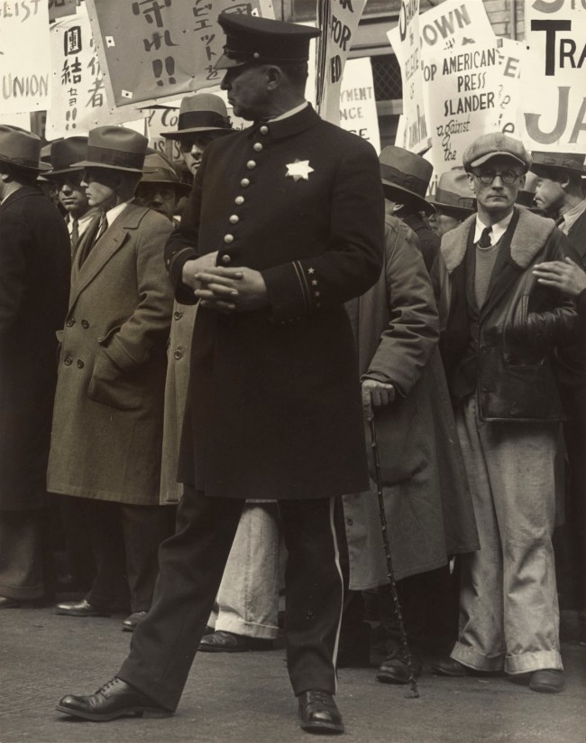 Dorothea Lange (American, 1895-1965) 'Street Demonstration, San Francisco' 1934