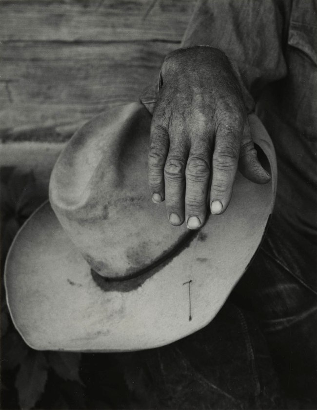 Dorothea Lange (American, 1895-1965) 'Jake Jones's Hands, Gunlock County, Utah' 1953