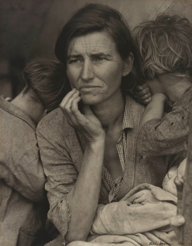 Dorothea Lange (American, 1895-1965) 'Human Erosion in California (Migrant Mother)' March 1936