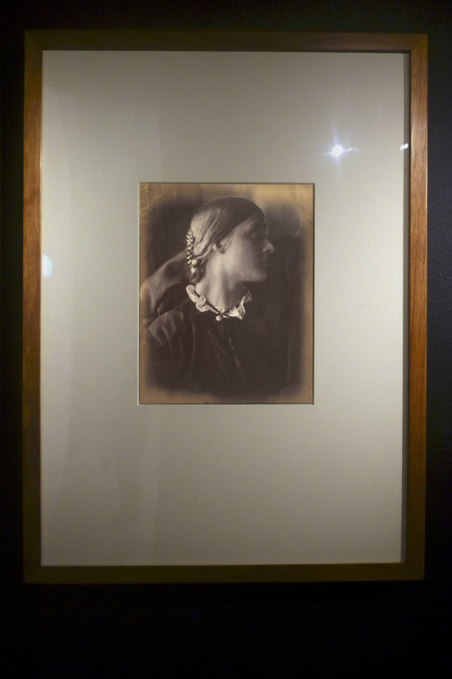 Installation view of the exhibition 'Photography: Real & Imagined at The Ian Potter Centre: NGV Australia, Melbourne showing Julia Margaret Cameron's 'Julia Jackson' (1864)