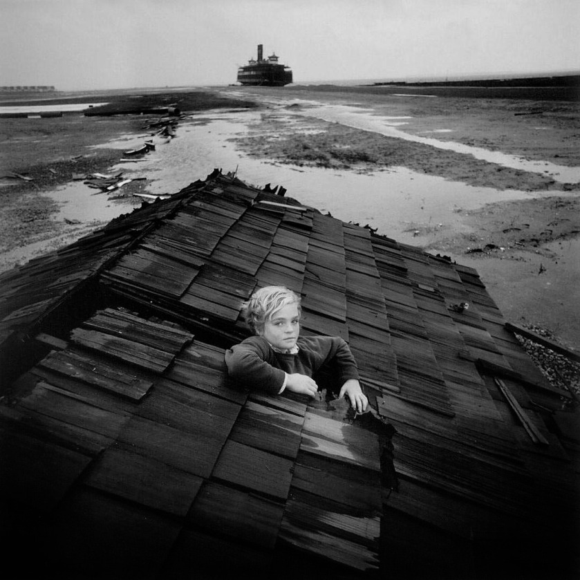 Arthur Tress (American, b. 1940) 'Boy in Flood Dream, Ocean City, Maryland' 1971