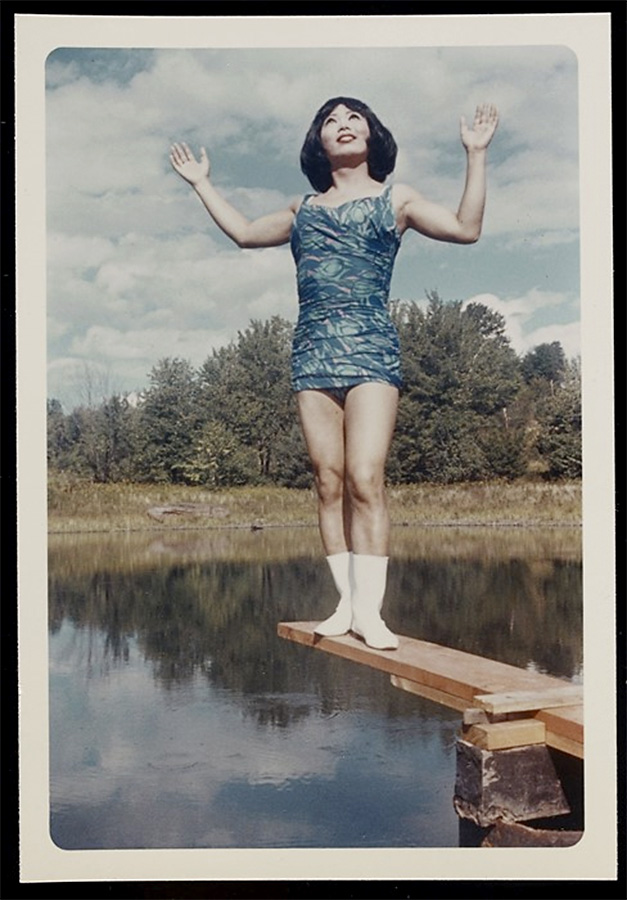 Unknown photographer. 'Lili on the diving board, Casa Susanna, Hunter, NY' September 1966
