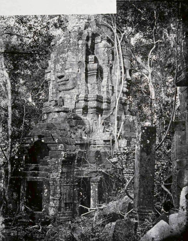 John Thomson (Scottish, 1837-1921) 'Face-towers of the Bayon temple, Angkor Wat' 1866