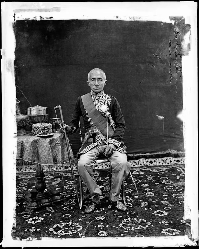 John Thomson (Scottish, 1837-1921) 'King Mongkut (King Rama IV) in the uniform of a French Field Marshall' 1865