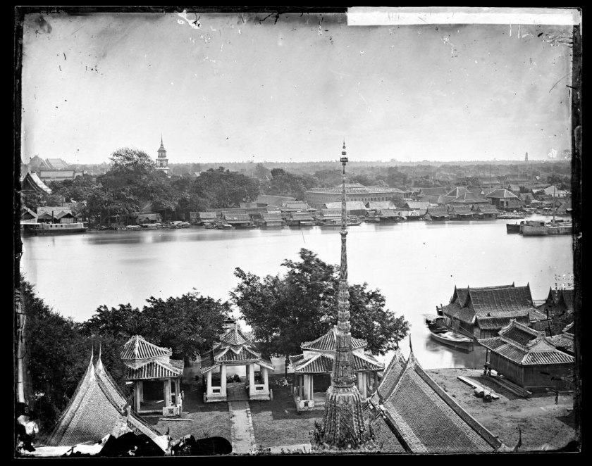 John Thomson (Scottish, 1837-1921) 'The Chao Phraya River as seen from the main spire of Wat Arun' 1855-1866